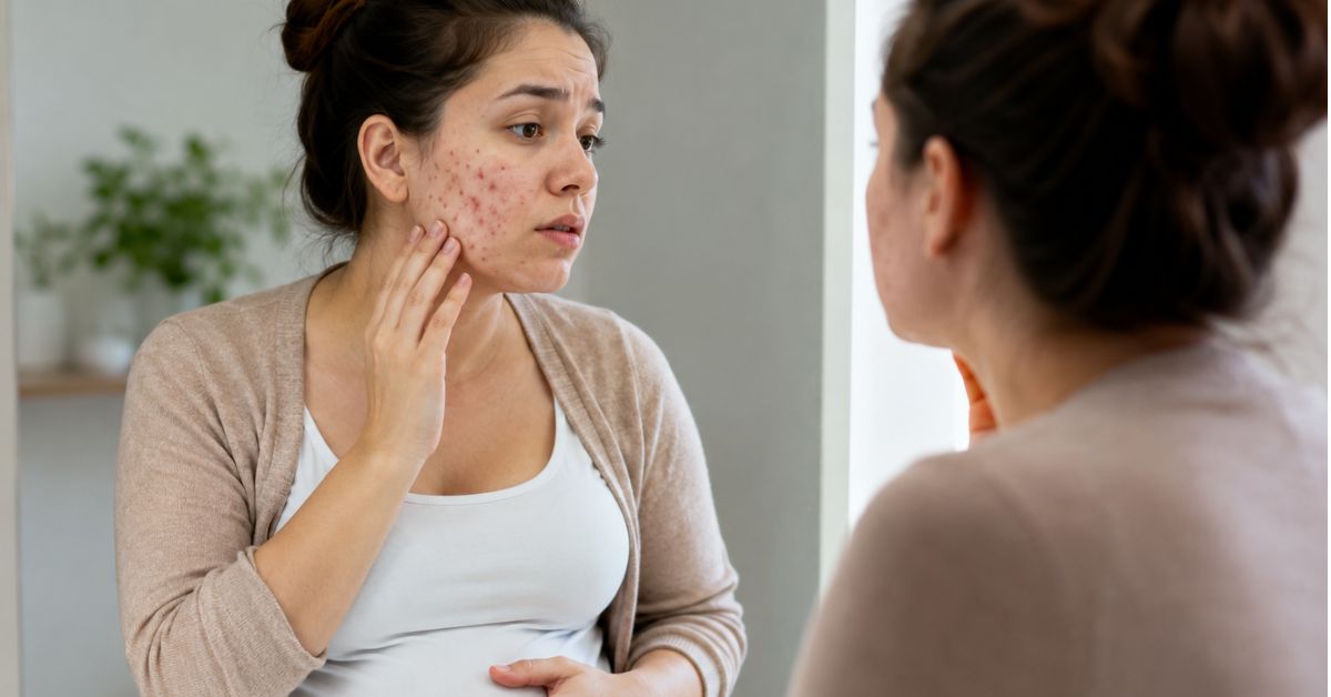 dermatologists in Kandivali Acne Face- Pregnant Lady